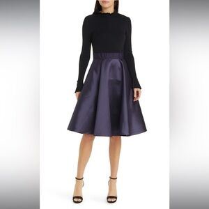 Ted Baker London Zadi Mix Media Longsleeve Dress Size 8